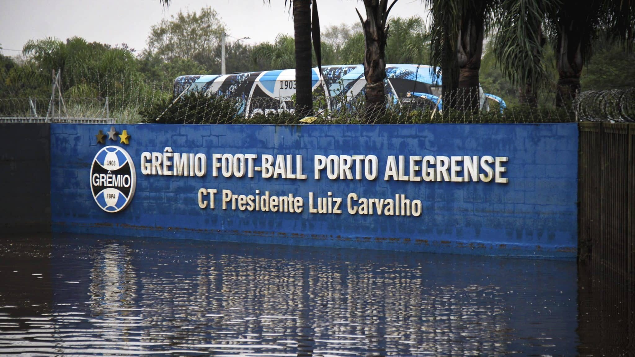 Com dilúvio do CT e da Estádio, Grêmio cogita adoptar instalações do RB Bragantino