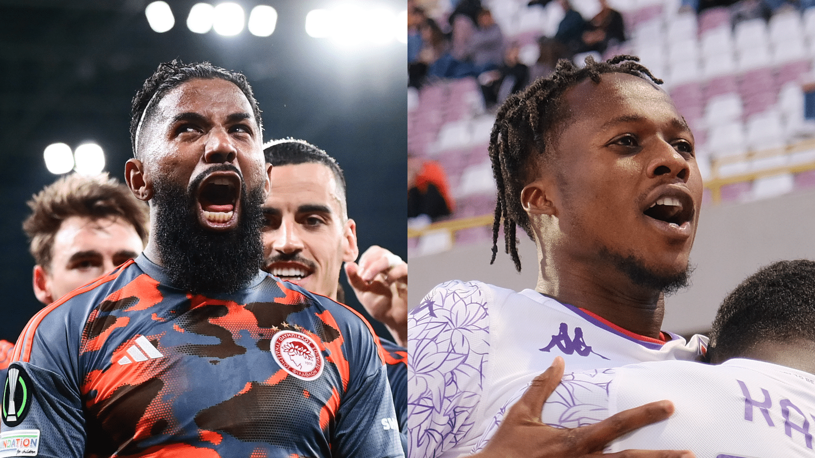 data, avidez e campanhas de Fiorentina e Olympiacos