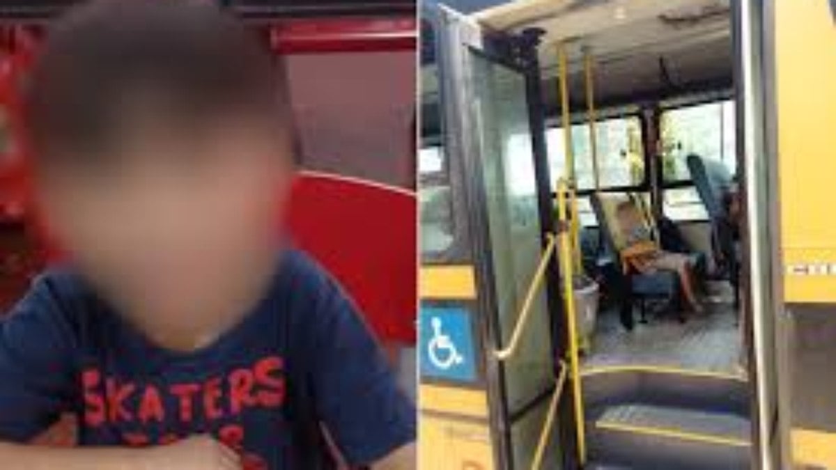 Criança autista de 6 anos é posposto em ônibus escolar e fica 2h seguro