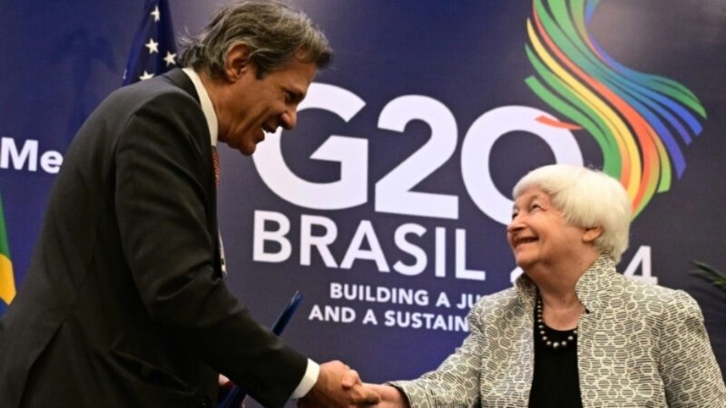 G20 se compromete a ‘coadjuvar’ para taxar grandes fortunas