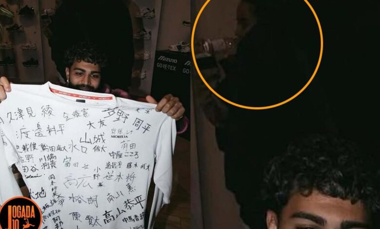 Gabigol deixa evadir comparência de Rafaella Santos em dump de romaria ao Japão Gabigol deixa evadir comparência de Rafaella Santos em dump de romaria ao Japão