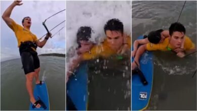 Kitesurfista Bruno Lobo salva juvenil de afogamento em São Luís