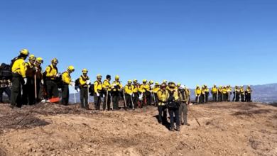 Bombeiros mexicanos iniciam avante dia de lavor em Los Angeles