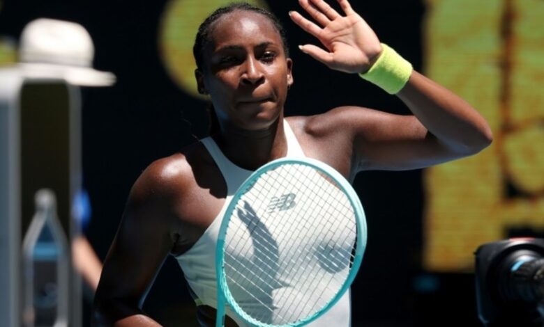 Coco Gauff vence Sofia Kenin em sua inauguração no Lhano da Austrália