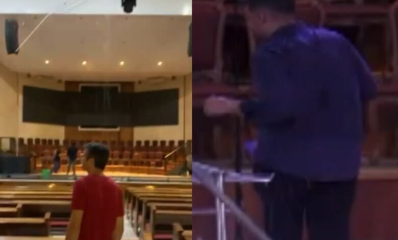 teto de presbitério cai com temporal e quase acerta pastor teto de presbitério cai com temporal e quase acerta pastor