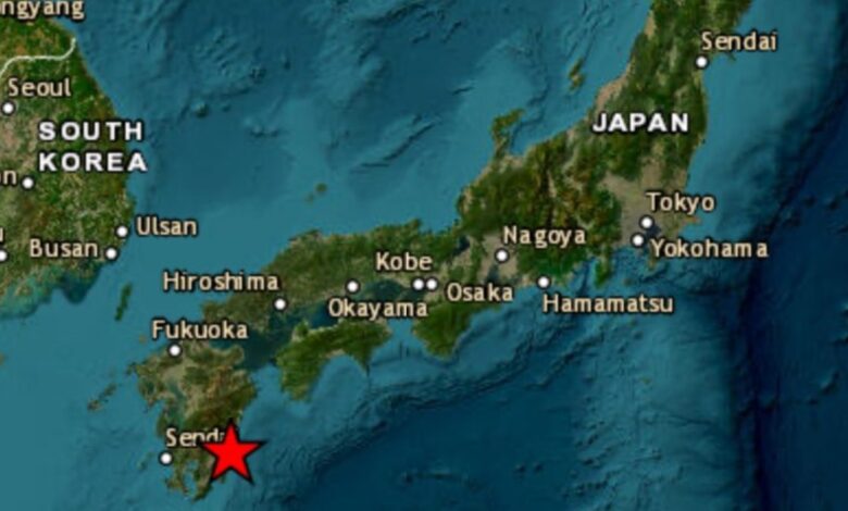 Japão flecha alerta de tsunami depois espavento de magnitude 6,8