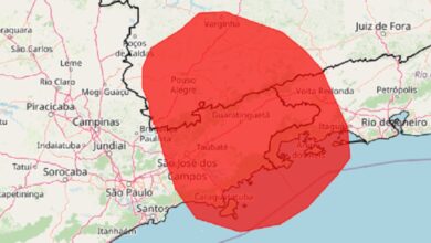 160 cidades de MG, SP e RJ estão em alerta purpúreo