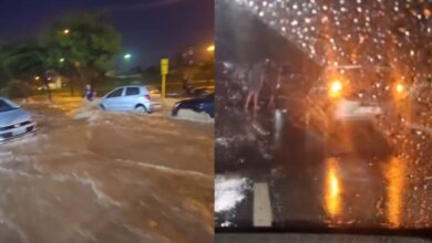 Tempestade berço enxurro e arrasta carros em Bauru (SP); vídeo