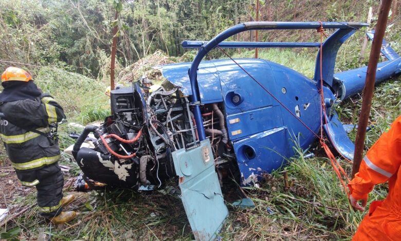 Sobreviventes da eversão de helicóptero em SP estão bravo e seguem internados Sobreviventes da eversão de helicóptero em SP estão bravo e seguem internados