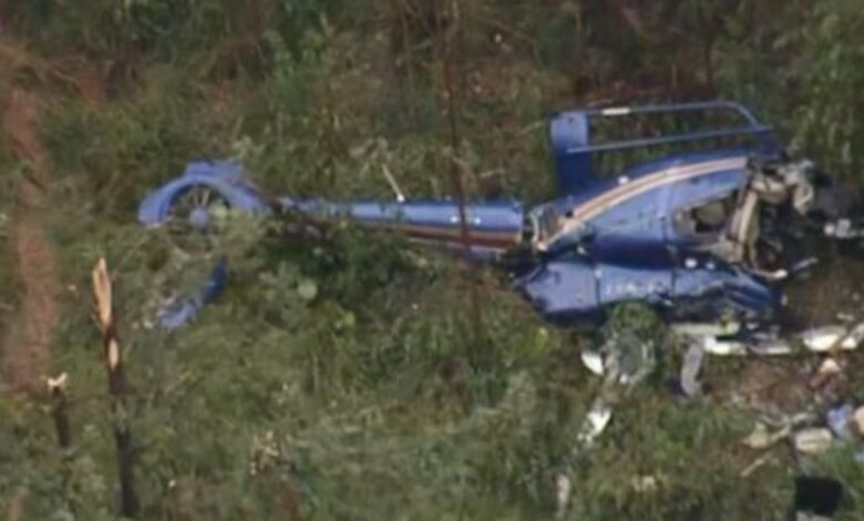 Aeroporto nega que helicóptero que caiu em SP decolou de acolá Aeroporto nega que helicóptero que caiu em SP decolou de acolá