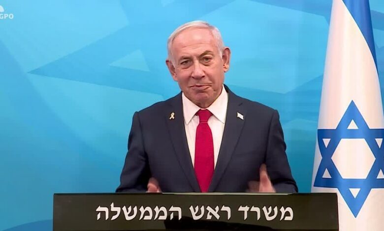 Netanyahu alerta contra linha para reféns posteriormente “cenas chocantes“ em Gaza Netanyahu alerta contra linha para reféns posteriormente “cenas chocantes“ em Gaza