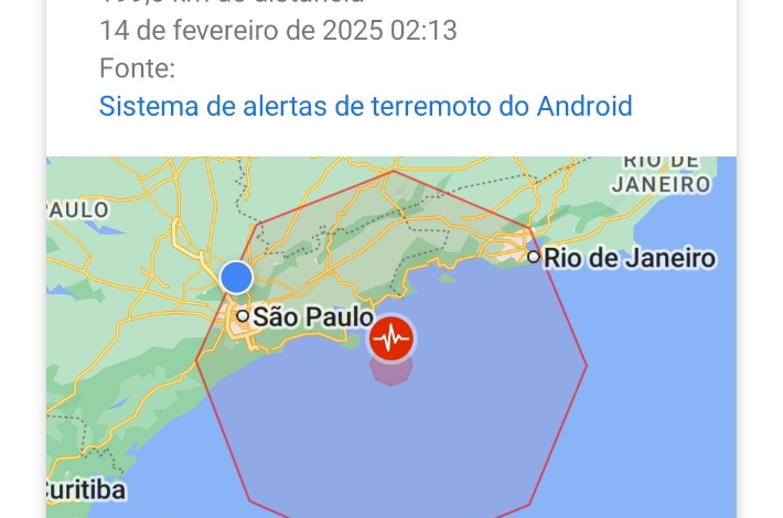 Moradores de São Paulo e distrito recebem alerta de sismo Moradores de São Paulo e distrito recebem alerta de sismo