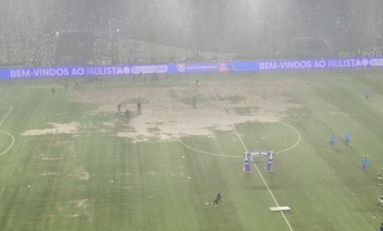 Palmeiras x Corinthians é diferido em 30 minutos por fortes chuvas