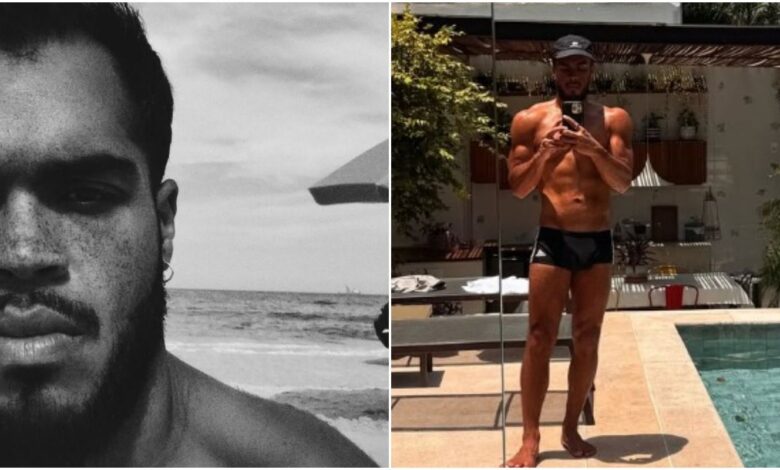 Fruto de Preta Gil aproveita dia de ardor na piscina; veja Fruto de Preta Gil aproveita dia de ardor na piscina; veja